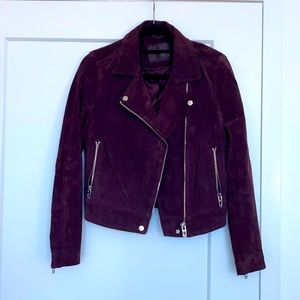 Plum suede jacket